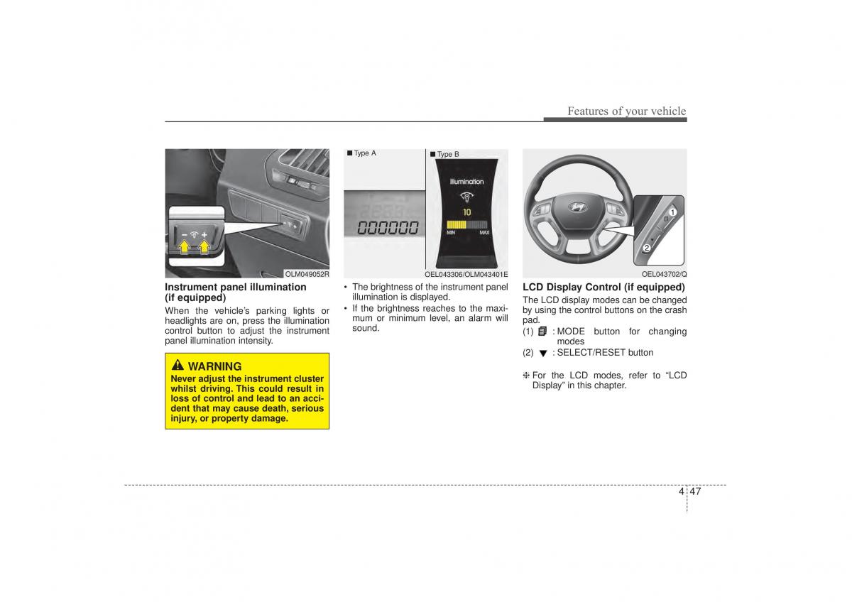 Hyundai ix35 Tucson II 2 owners manual / page 132