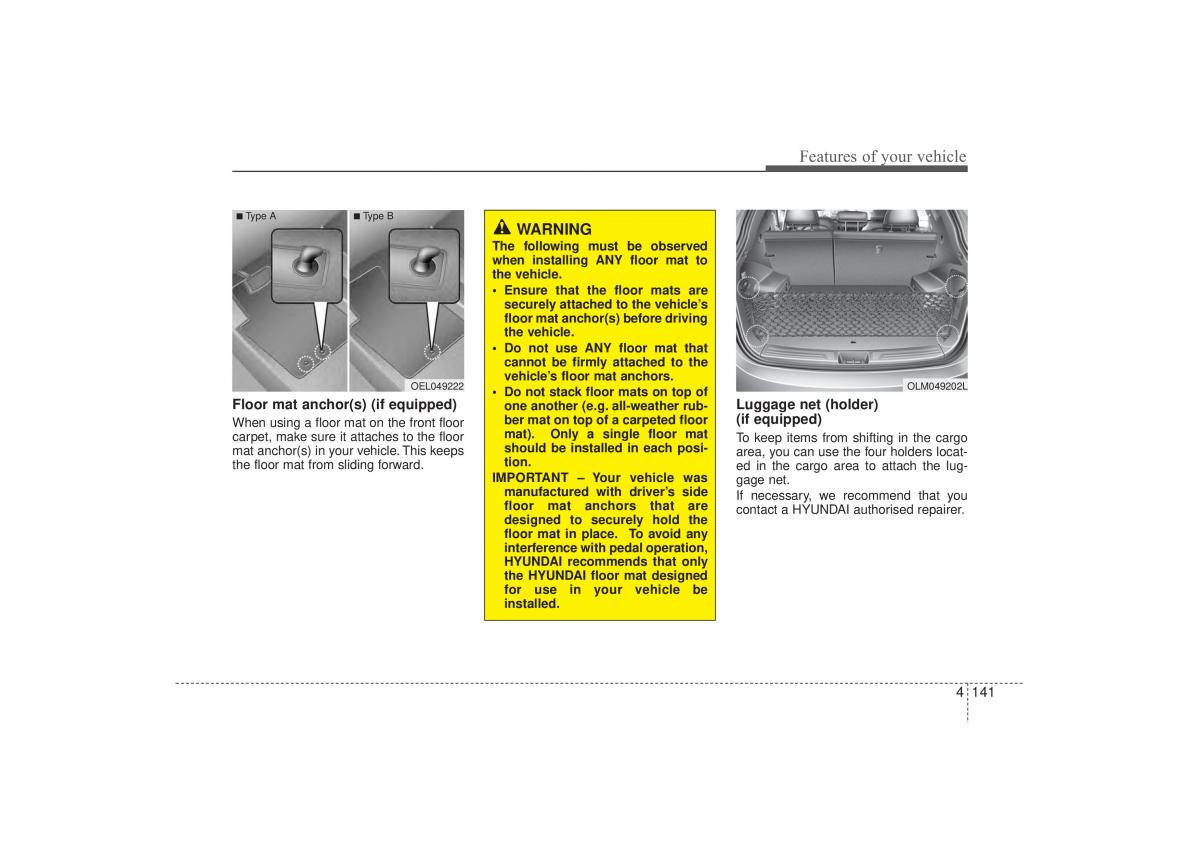 Hyundai ix35 Tucson II 2 owners manual / page 226