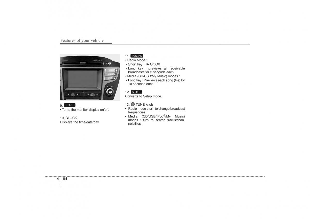 Hyundai ix35 Tucson II 2 owners manual / page 279