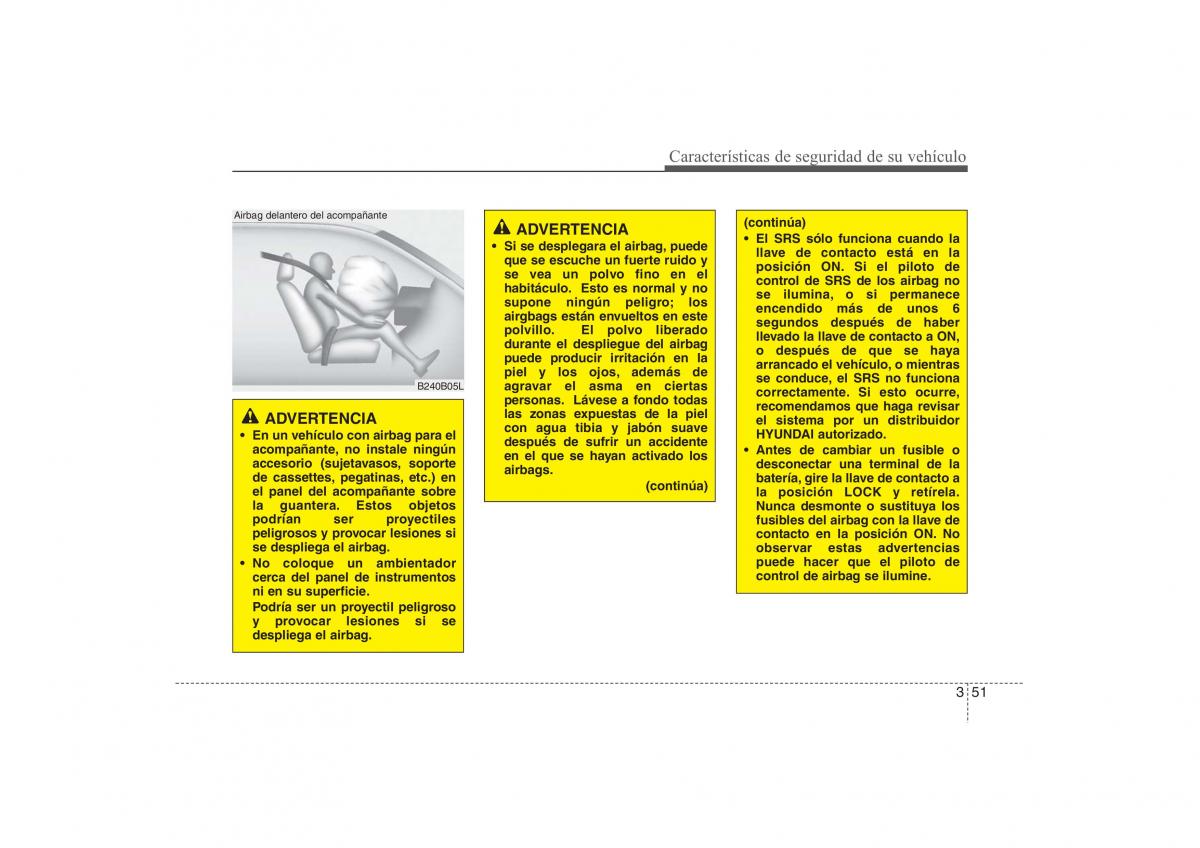 Hyundai ix35 Tucson II 2 manual del propietario / page 71