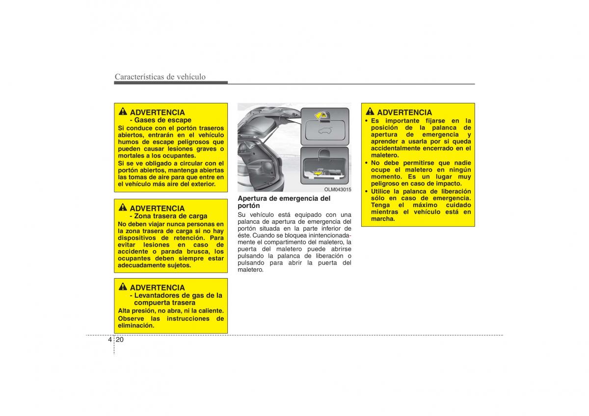 Hyundai ix35 Tucson II 2 manual del propietario / page 107