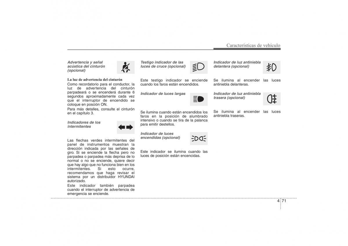 Hyundai ix35 Tucson II 2 manual del propietario / page 158