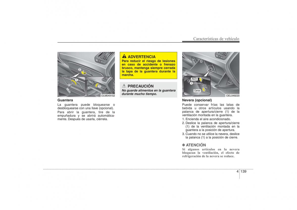 Hyundai ix35 Tucson II 2 manual del propietario / page 226