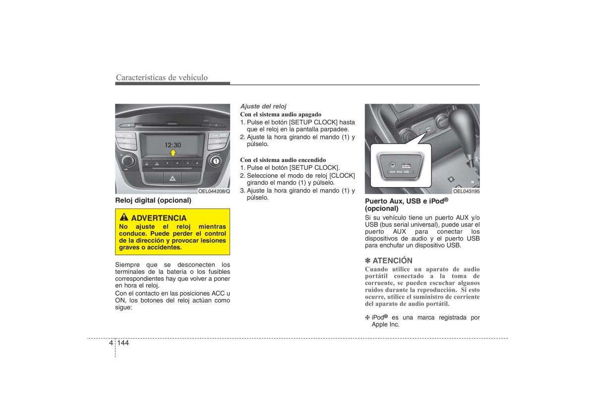 Hyundai ix35 Tucson II 2 manual del propietario / page 231