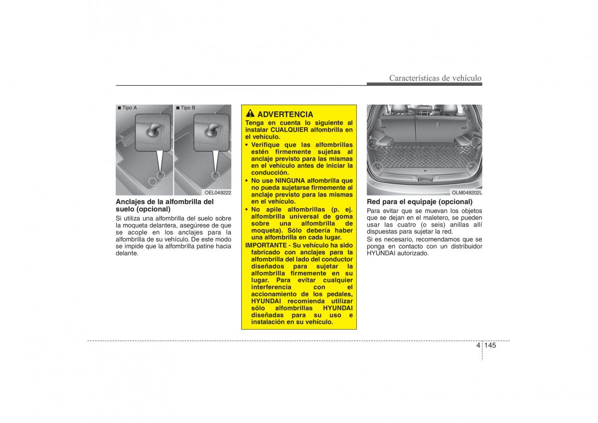 Hyundai ix35 Tucson II 2 manual del propietario / page 232