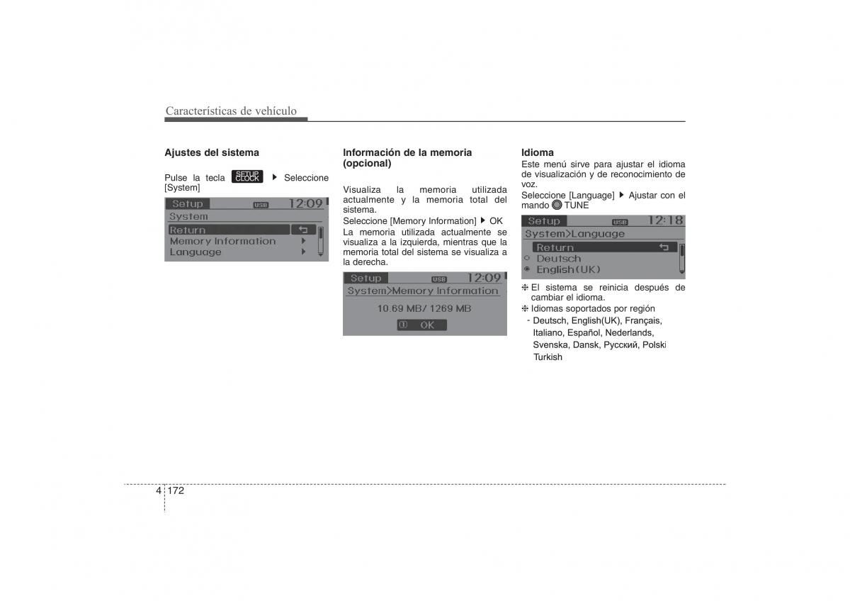 Hyundai ix35 Tucson II 2 manual del propietario / page 259