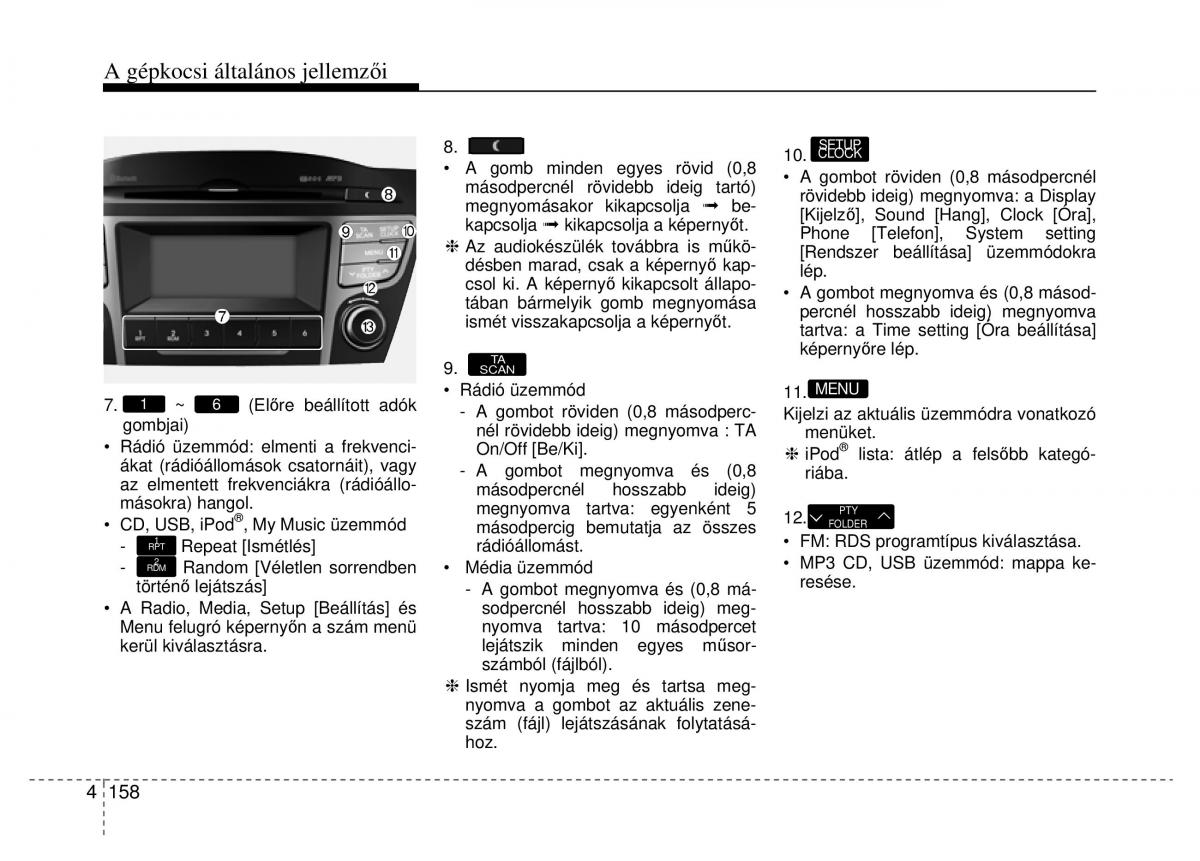 Hyundai ix35 Tucson II 2 Kezelesi utmutato / page 250