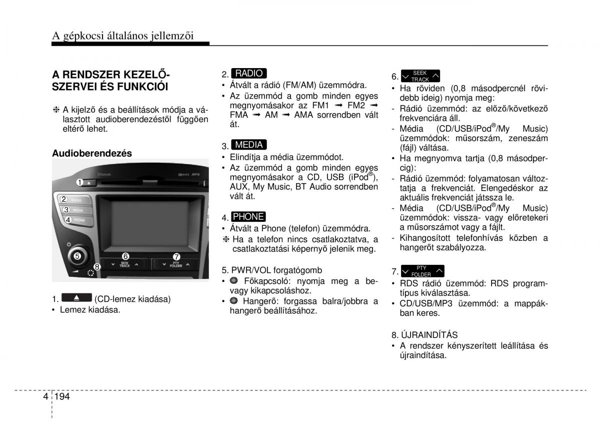 Hyundai ix35 Tucson II 2 Kezelesi utmutato / page 286