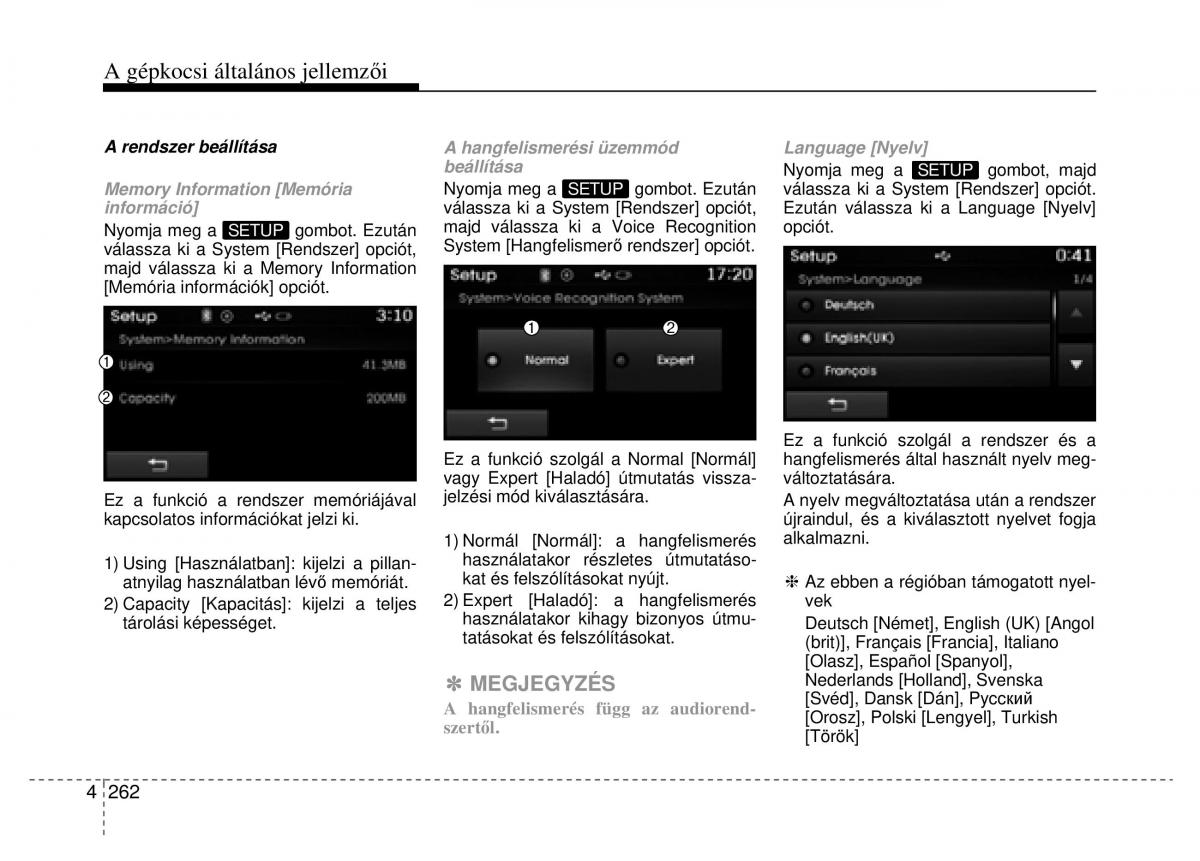 Hyundai ix35 Tucson II 2 Kezelesi utmutato / page 354