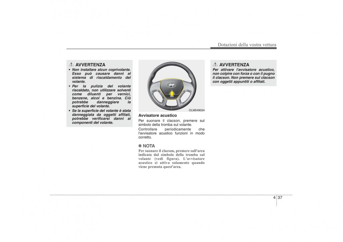 Hyundai ix35 Tucson II 2 manuale del proprietario / page 126