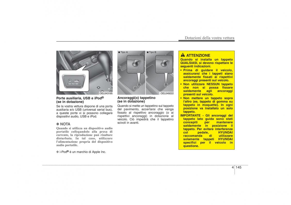 Hyundai ix35 Tucson II 2 manuale del proprietario / page 234