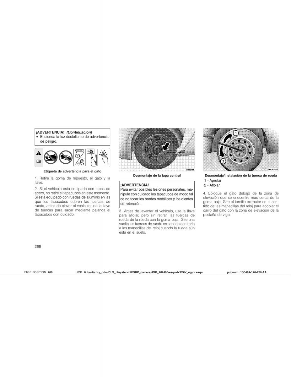 Chrysler 300C I 1 manual del propietario / page 269