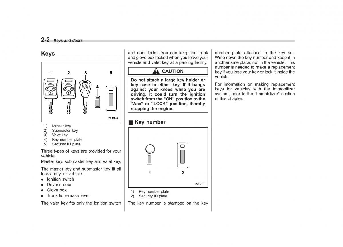 Subaru Outback Legacy III 3 owners manual / page 91