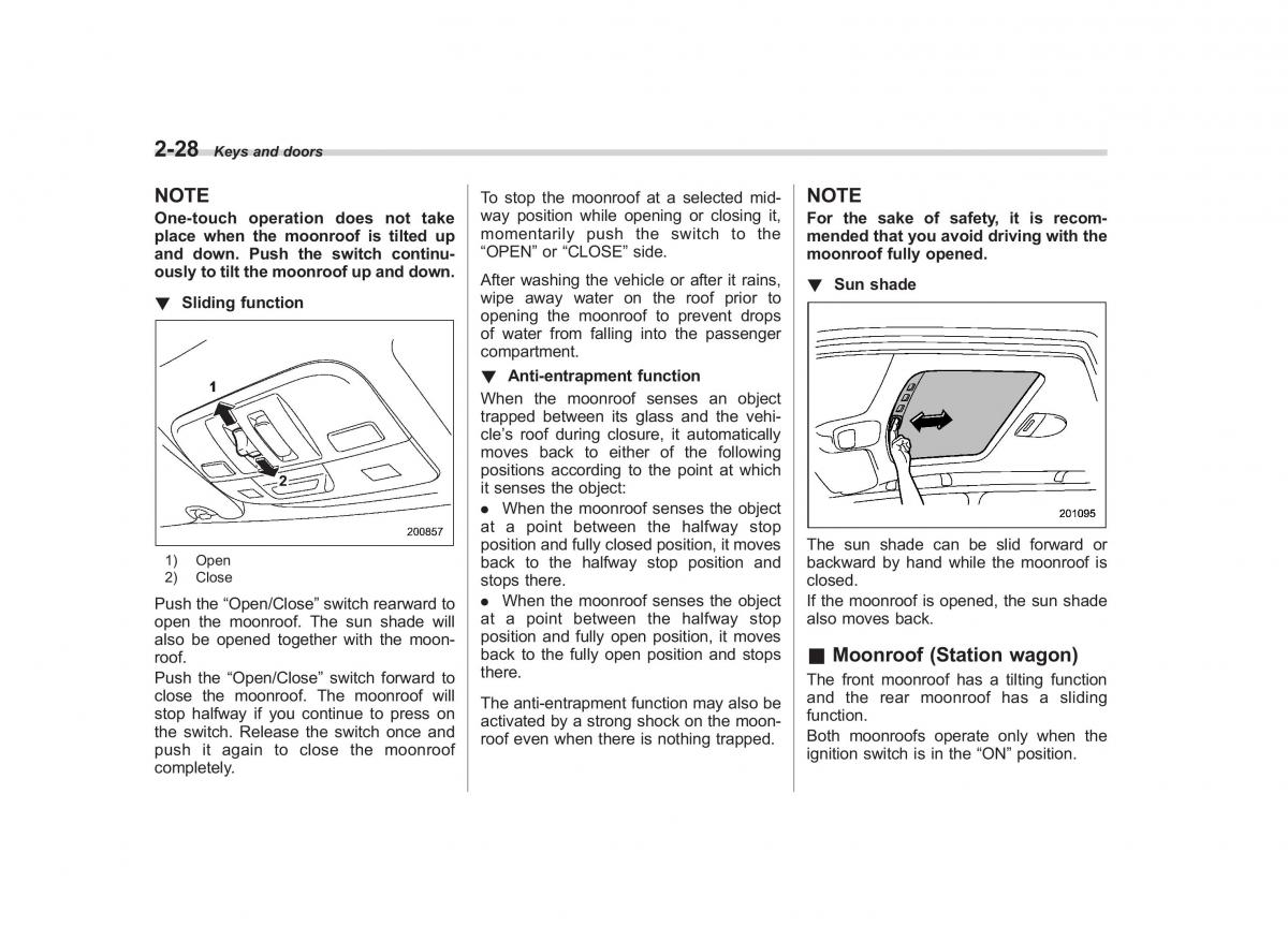 Subaru Outback Legacy III 3 owners manual / page 117