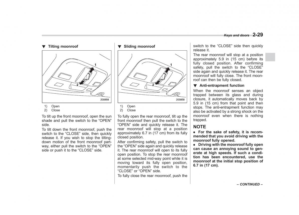 Subaru Outback Legacy III 3 owners manual / page 118