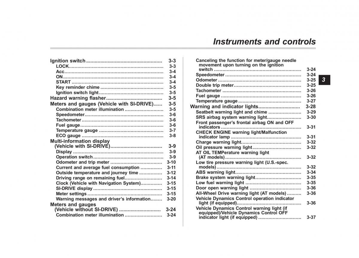 Subaru Outback Legacy III 3 owners manual / page 120