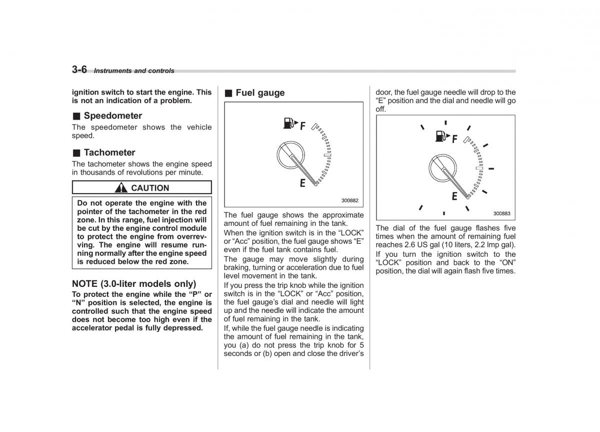 Subaru Outback Legacy III 3 owners manual / page 125