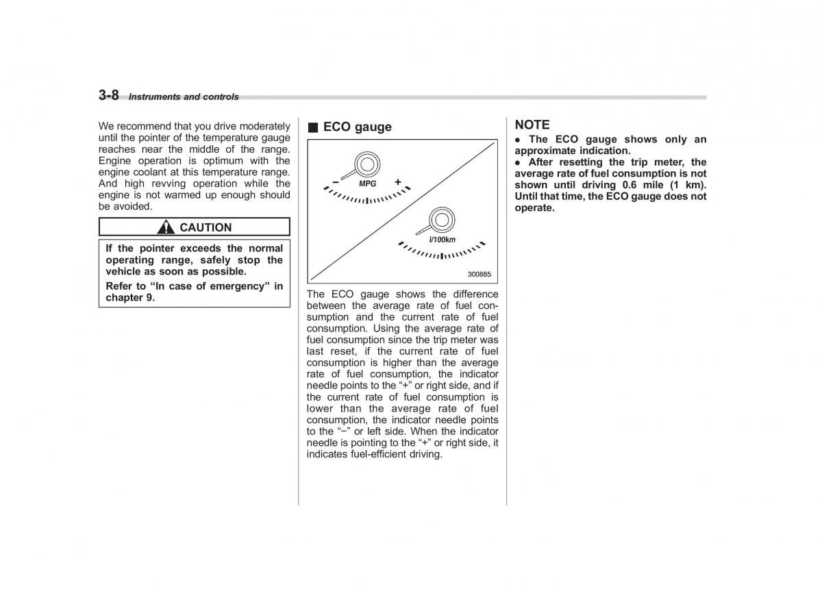 Subaru Outback Legacy III 3 owners manual / page 127