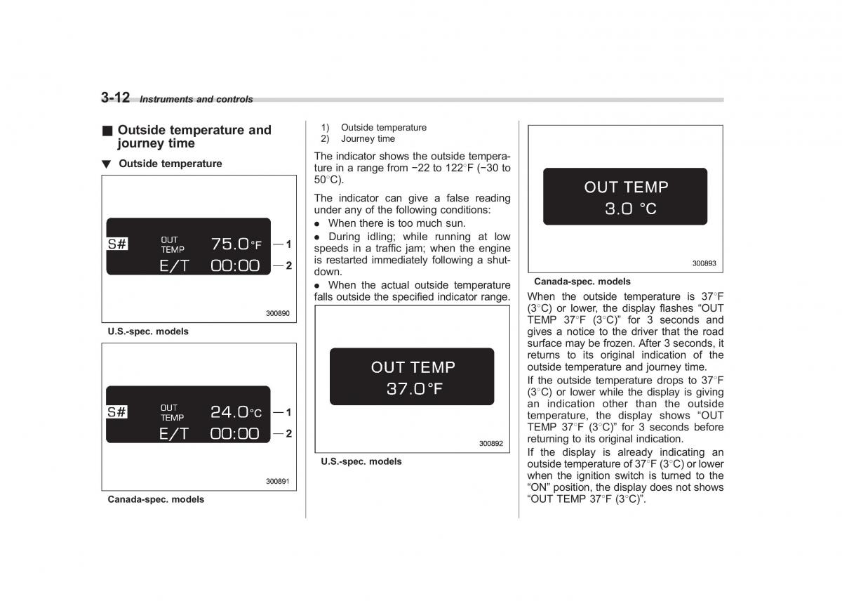 Subaru Outback Legacy III 3 owners manual / page 131