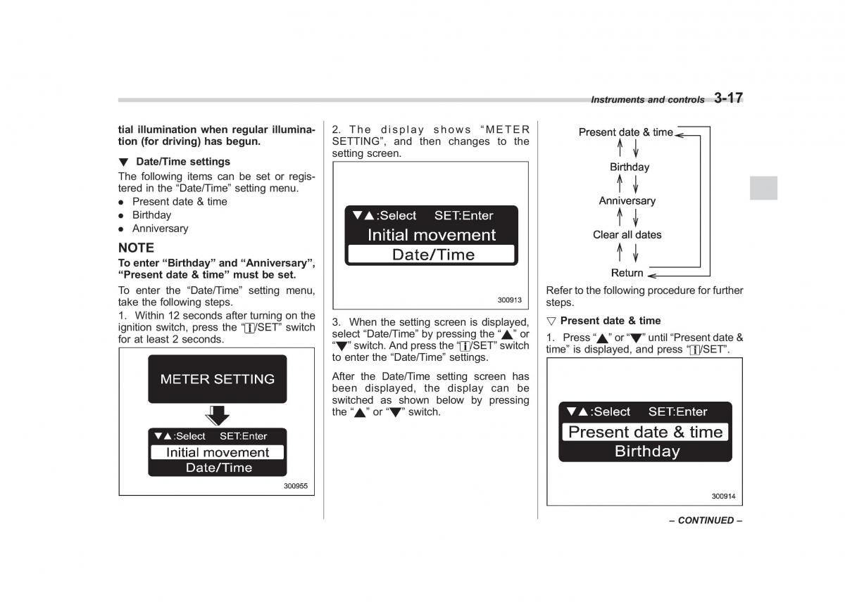 Subaru Outback Legacy III 3 owners manual / page 136