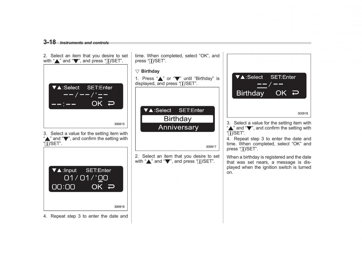 Subaru Outback Legacy III 3 owners manual / page 137