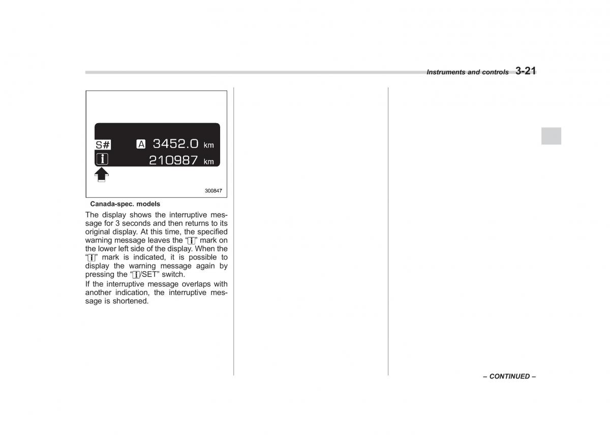 Subaru Outback Legacy III 3 owners manual / page 140