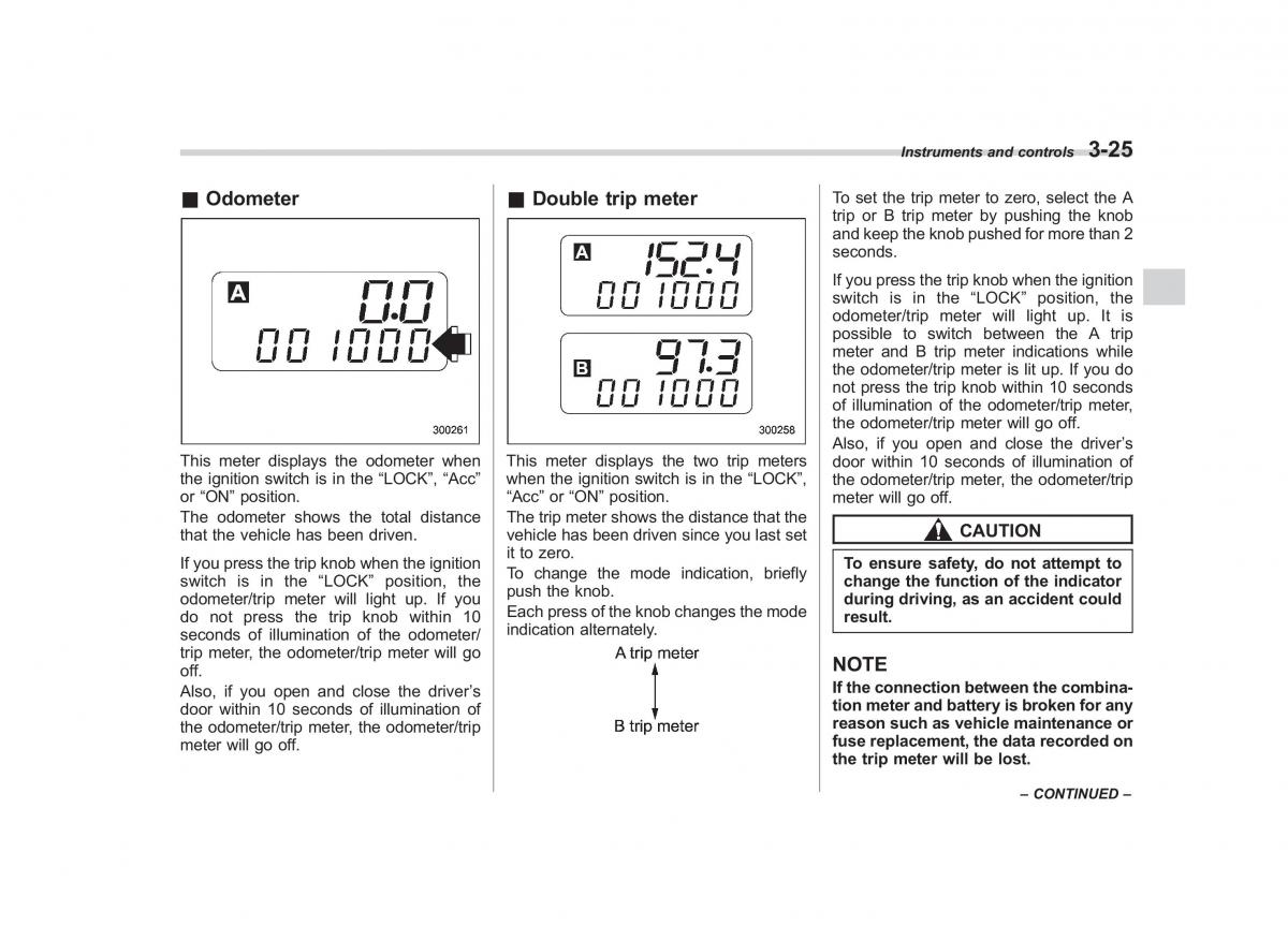 Subaru Outback Legacy III 3 owners manual / page 144