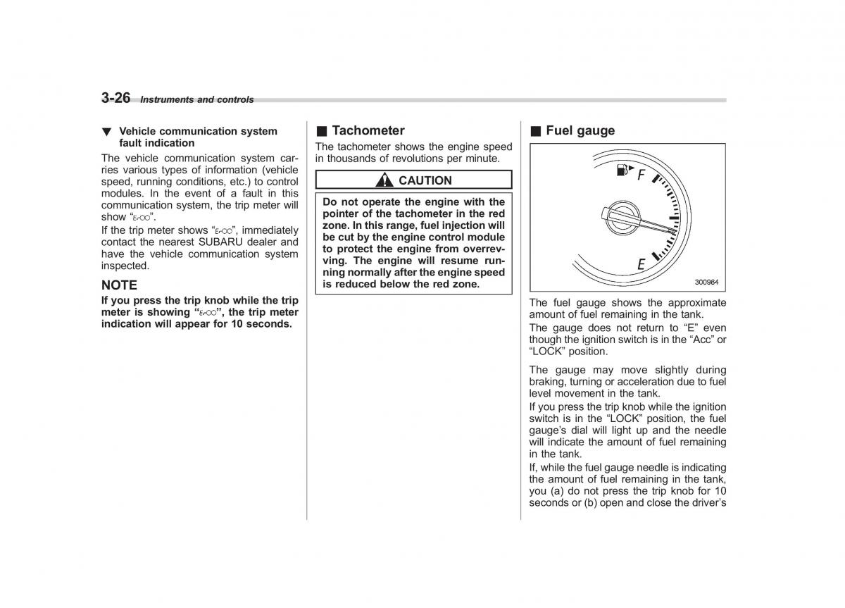 Subaru Outback Legacy III 3 owners manual / page 145