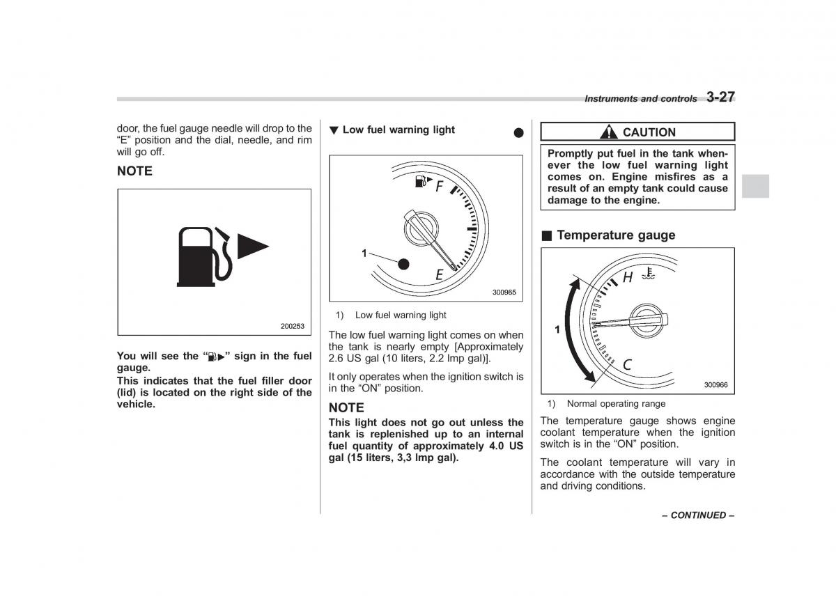 Subaru Outback Legacy III 3 owners manual / page 146