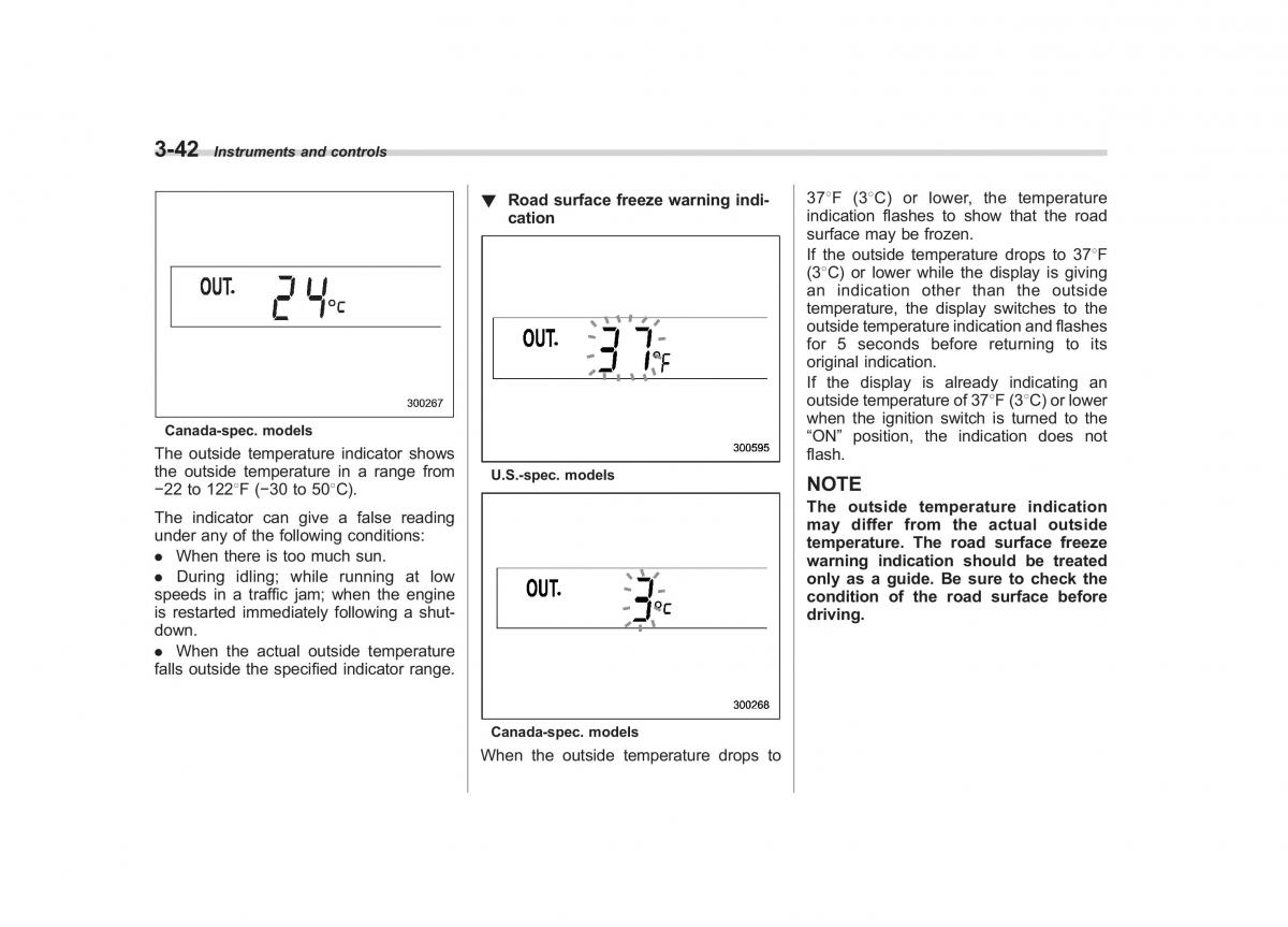 Subaru Outback Legacy III 3 owners manual / page 161