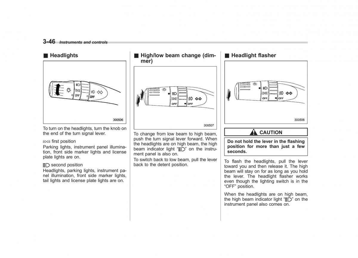 Subaru Outback Legacy III 3 owners manual / page 165