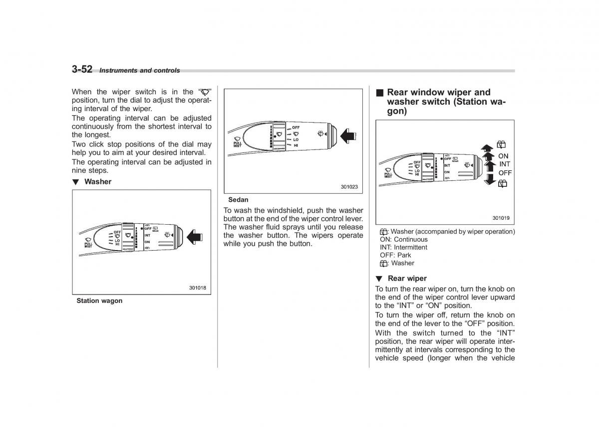 Subaru Outback Legacy III 3 owners manual / page 171