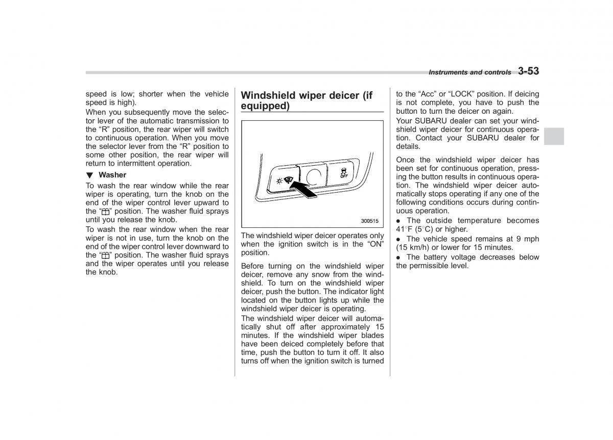 Subaru Outback Legacy III 3 owners manual / page 172