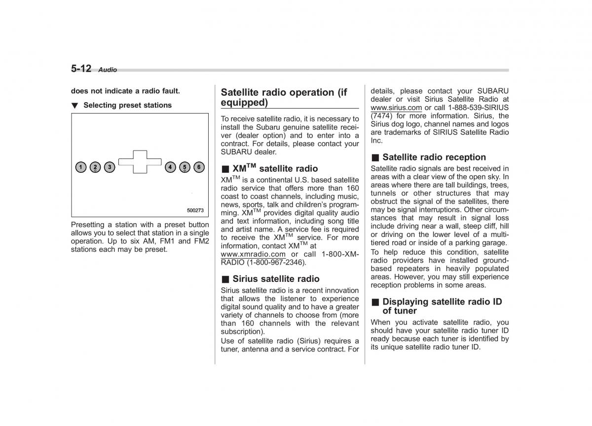 Subaru Outback Legacy III 3 owners manual / page 203