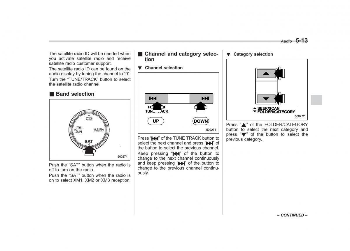 Subaru Outback Legacy III 3 owners manual / page 204