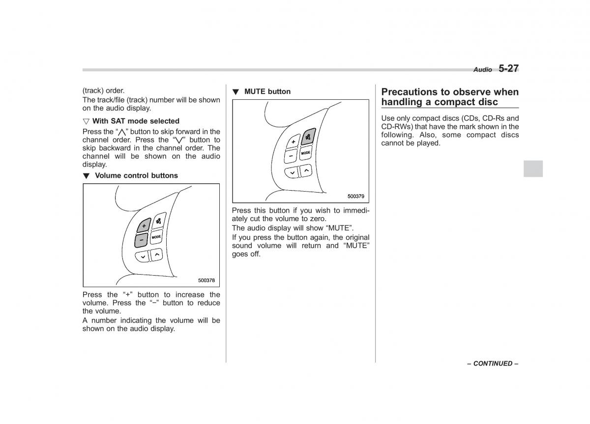 Subaru Outback Legacy III 3 owners manual / page 218