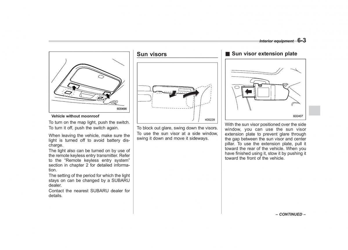 Subaru Outback Legacy III 3 owners manual / page 223