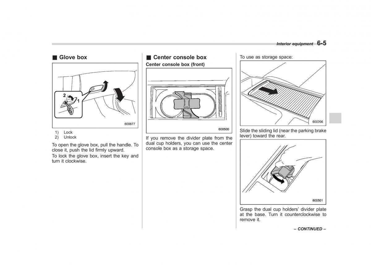 Subaru Outback Legacy III 3 owners manual / page 225