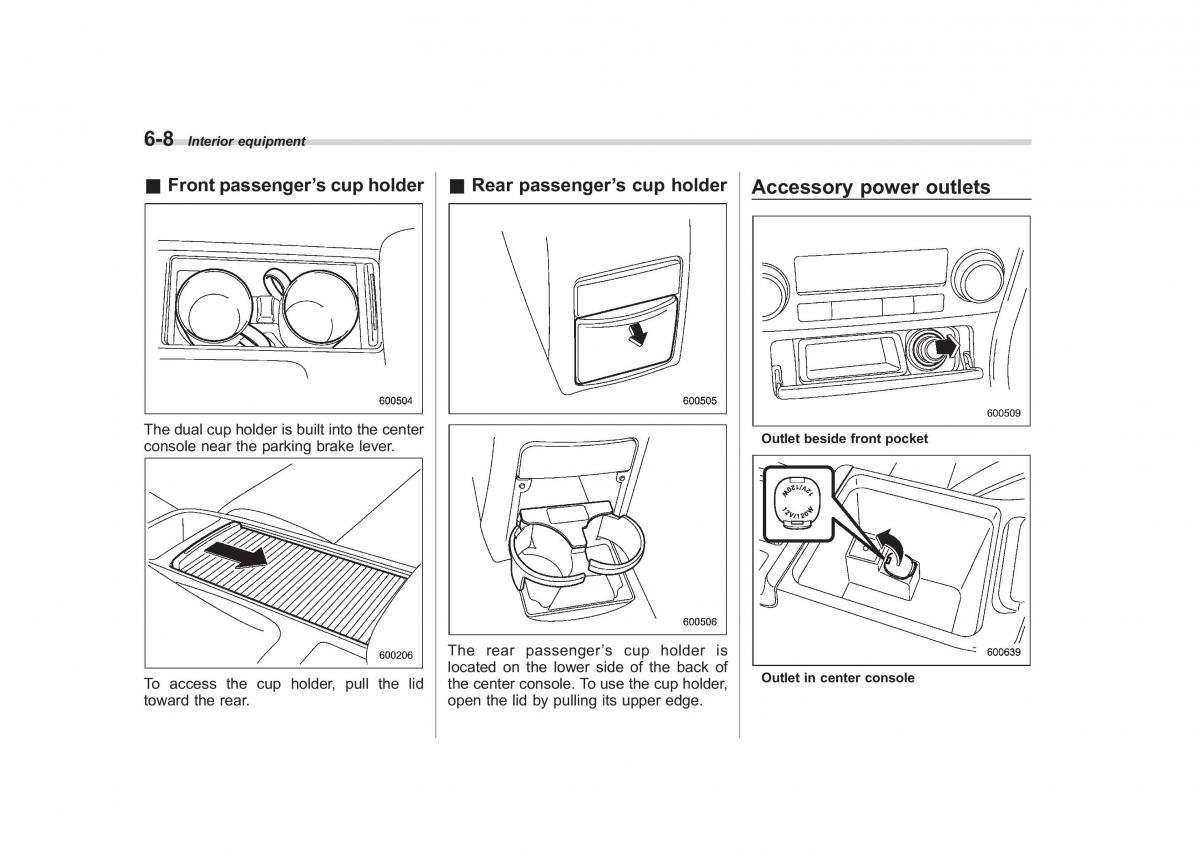 Subaru Outback Legacy III 3 owners manual / page 228