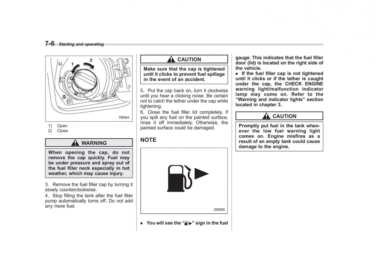 Subaru Outback Legacy III 3 owners manual / page 247