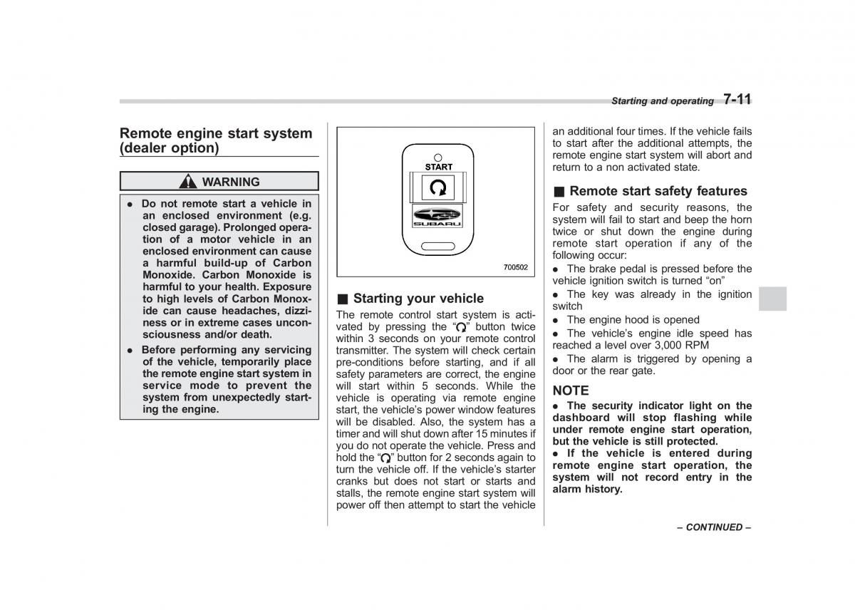 Subaru Outback Legacy III 3 owners manual / page 252