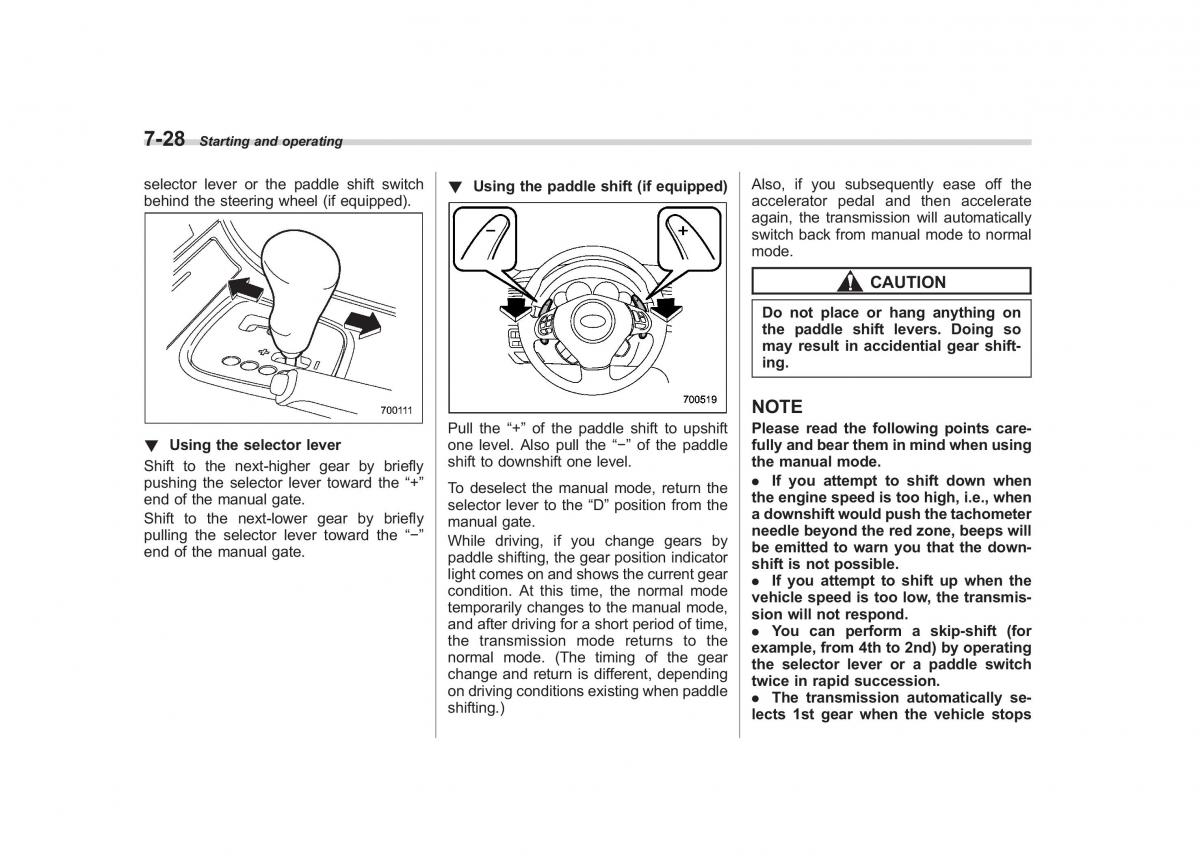 Subaru Outback Legacy III 3 owners manual / page 269