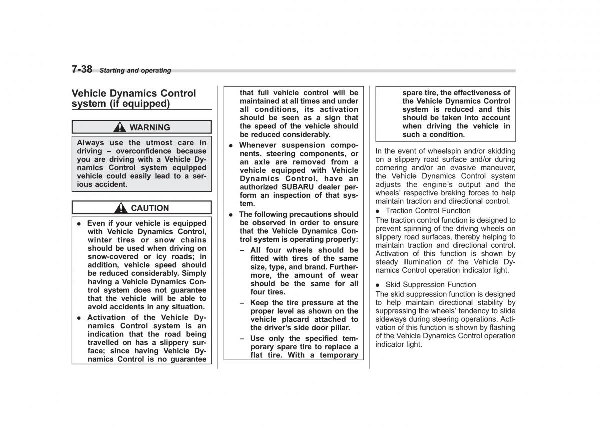 Subaru Outback Legacy III 3 owners manual / page 279