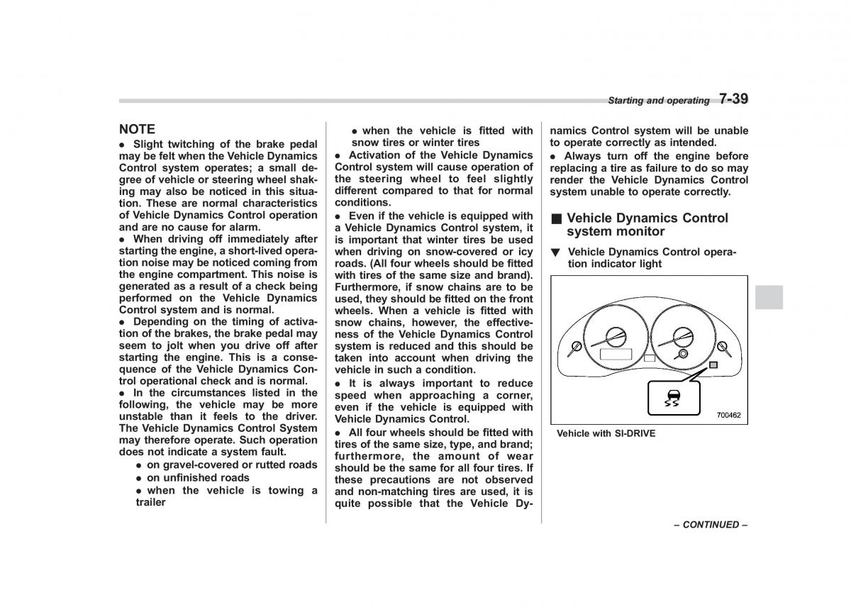 Subaru Outback Legacy III 3 owners manual / page 280