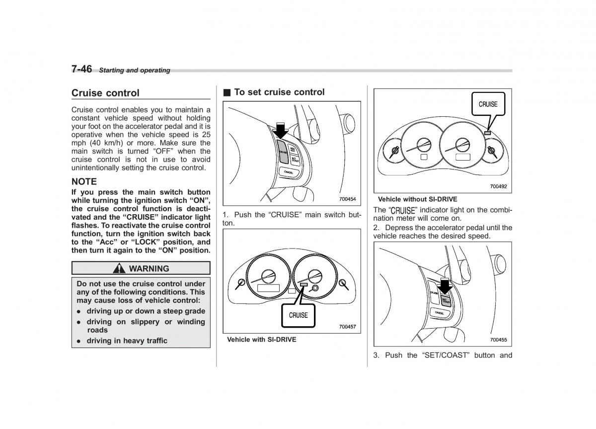 Subaru Outback Legacy III 3 owners manual / page 287