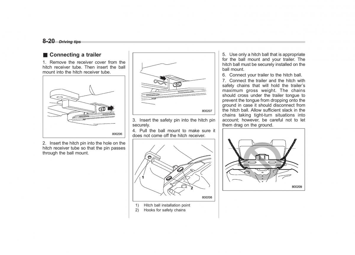 Subaru Outback Legacy III 3 owners manual / page 311