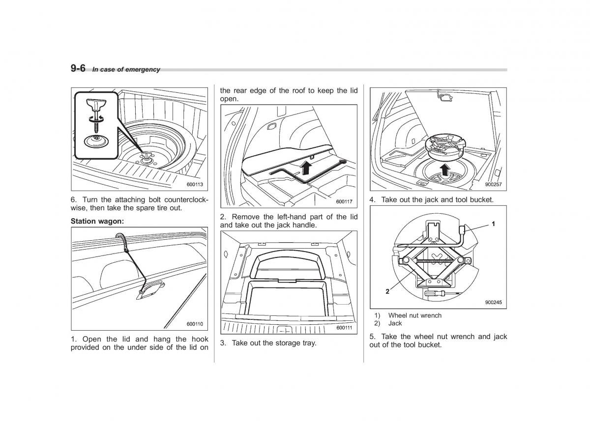 Subaru Outback Legacy III 3 owners manual / page 326