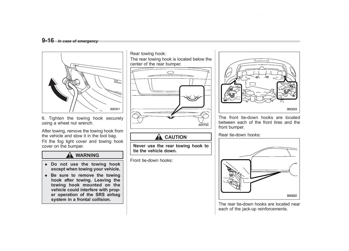 Subaru Outback Legacy III 3 owners manual / page 336