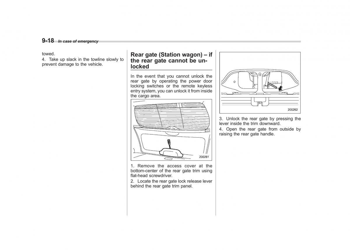 Subaru Outback Legacy III 3 owners manual / page 338