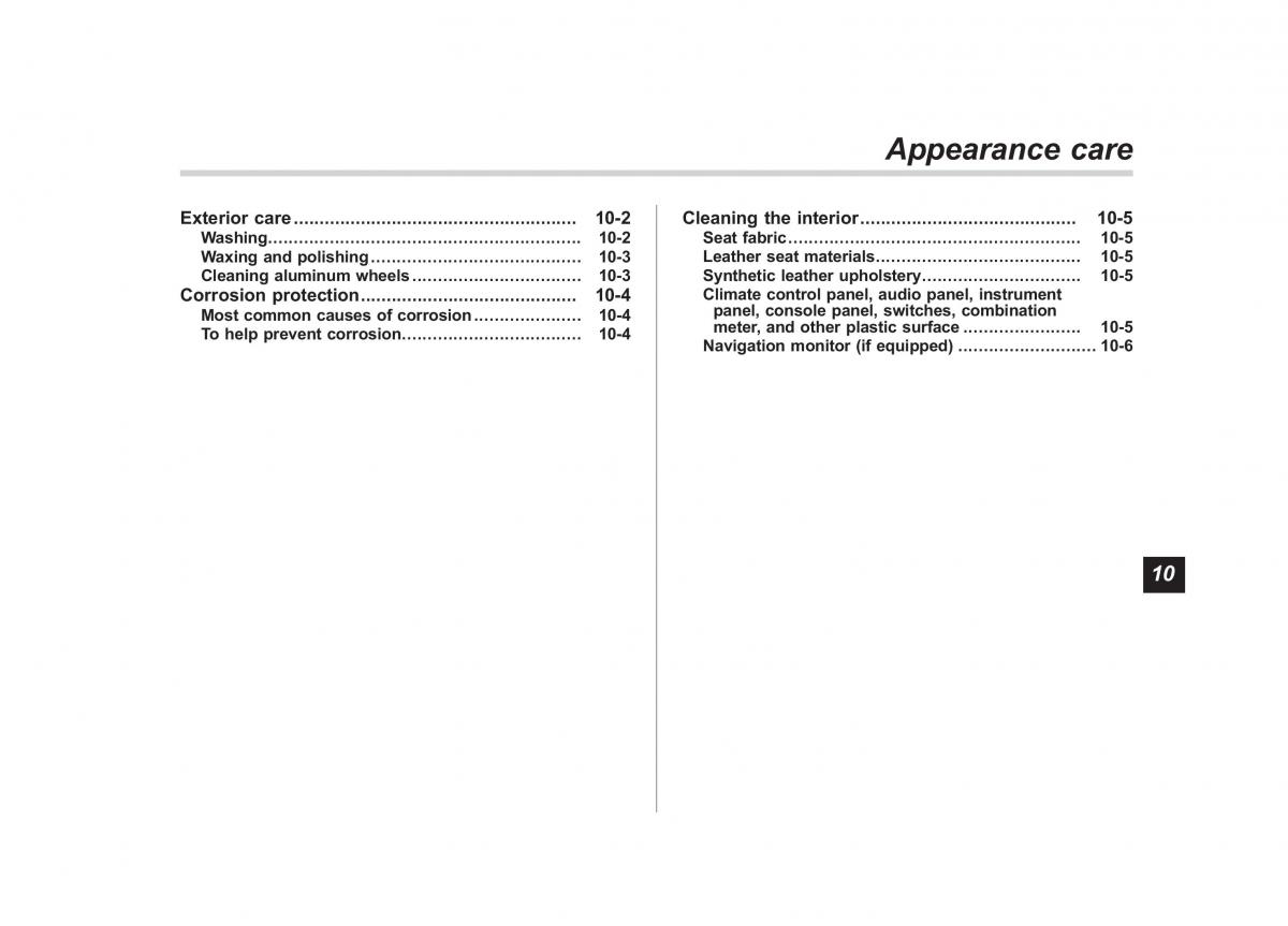 Subaru Outback Legacy III 3 owners manual / page 341